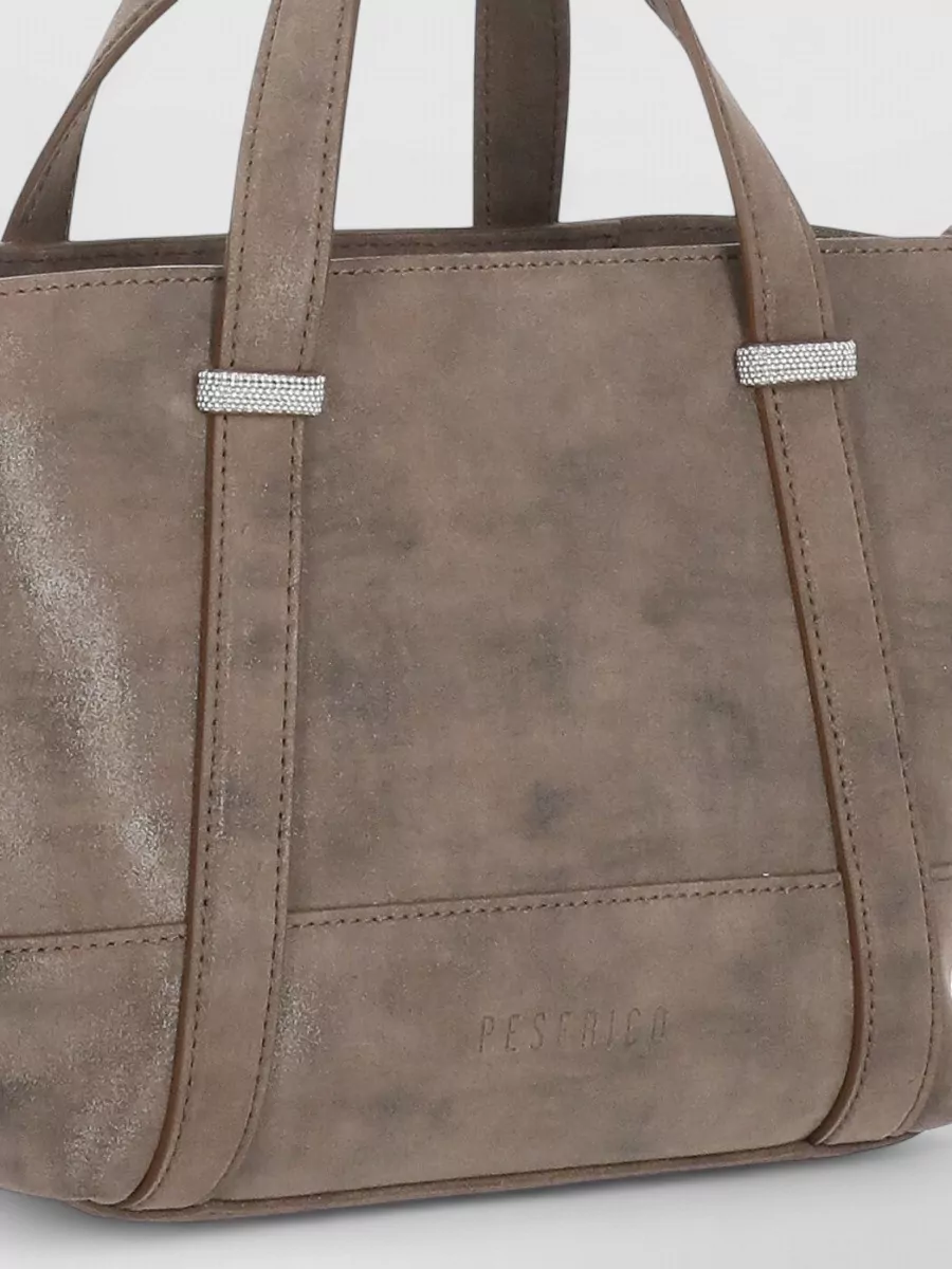 Peserico Leather Tote Bag