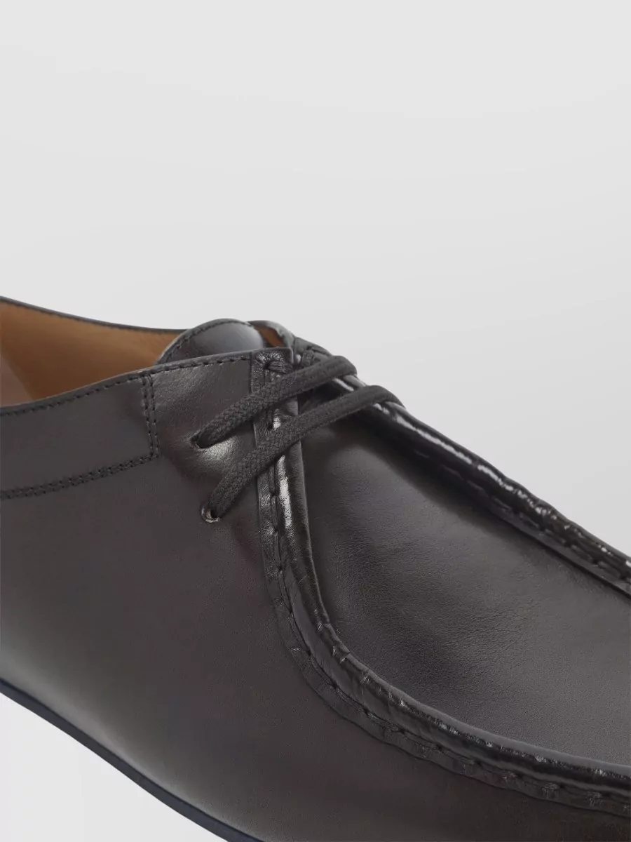 Jil Sander Leather Lace-Up Derby Shoes