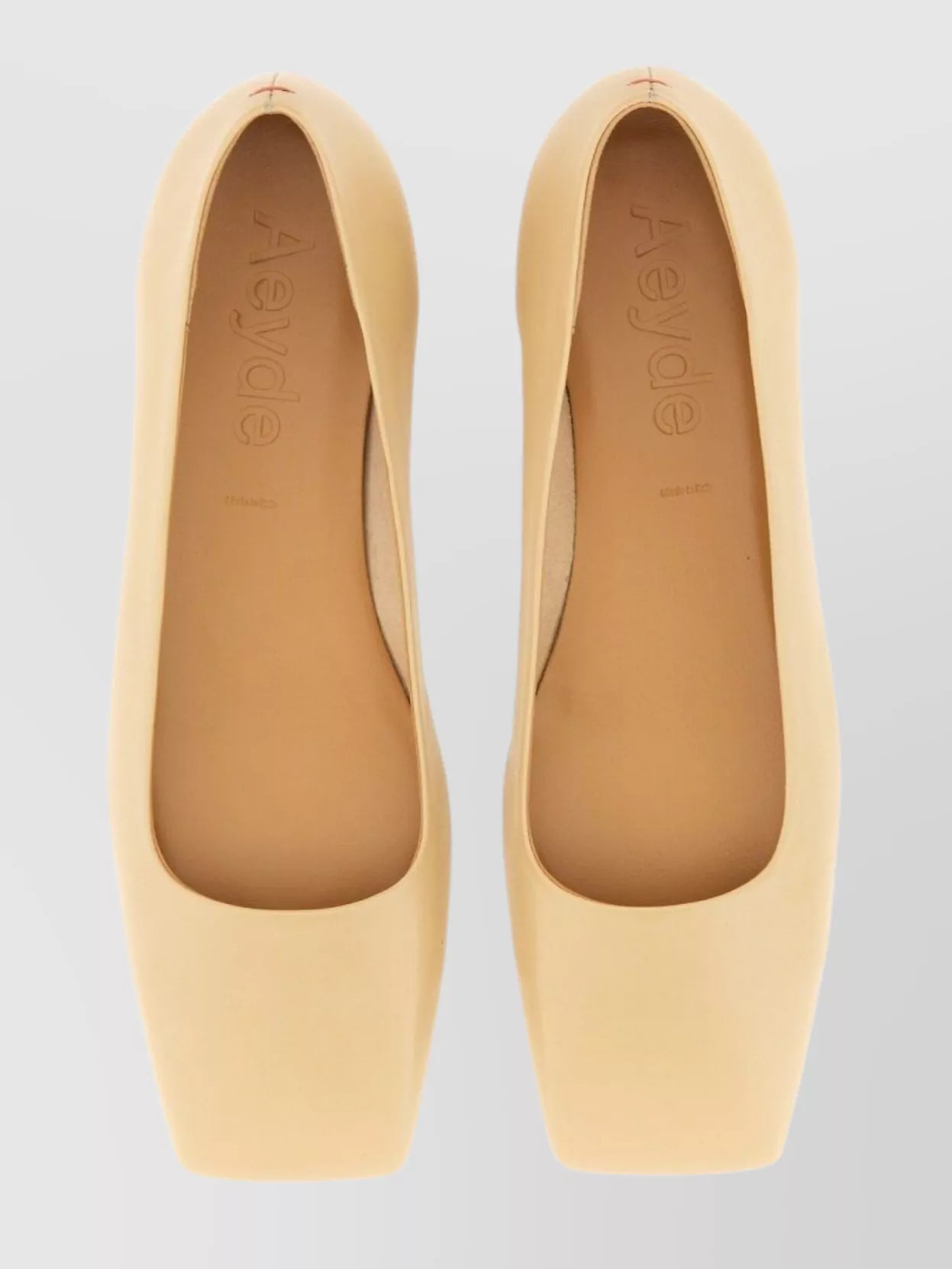 AEYDE SQUARE TOE FLAT SOLE BALLERINA