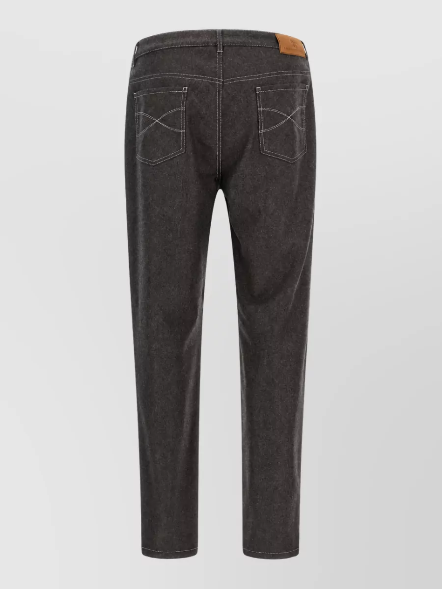 Brunello Cucinelli Virgin Wool Straight-Leg Trousers