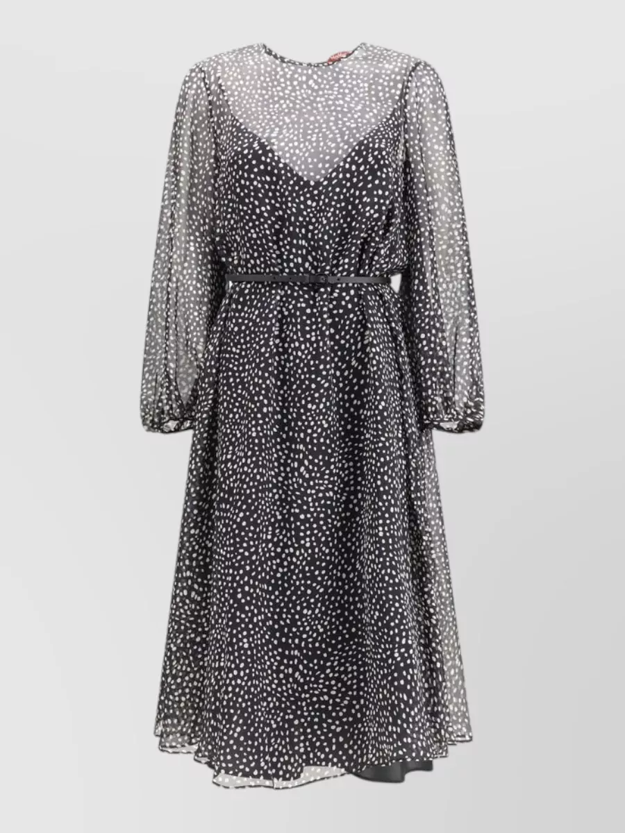 Max Mara silk midi dress