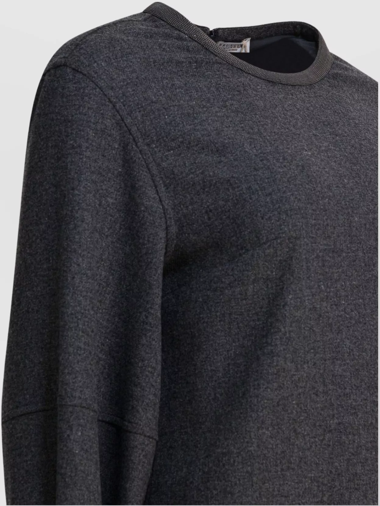 Brunello Cucinelli Cashmere And Wool Long Sleeve Dress