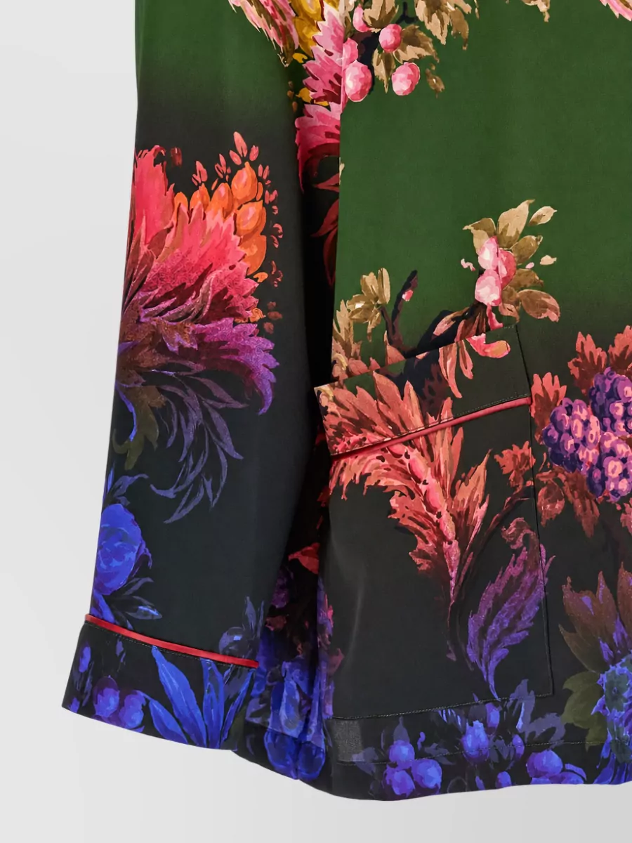 Etro Floral-Print Pajama Shirt
