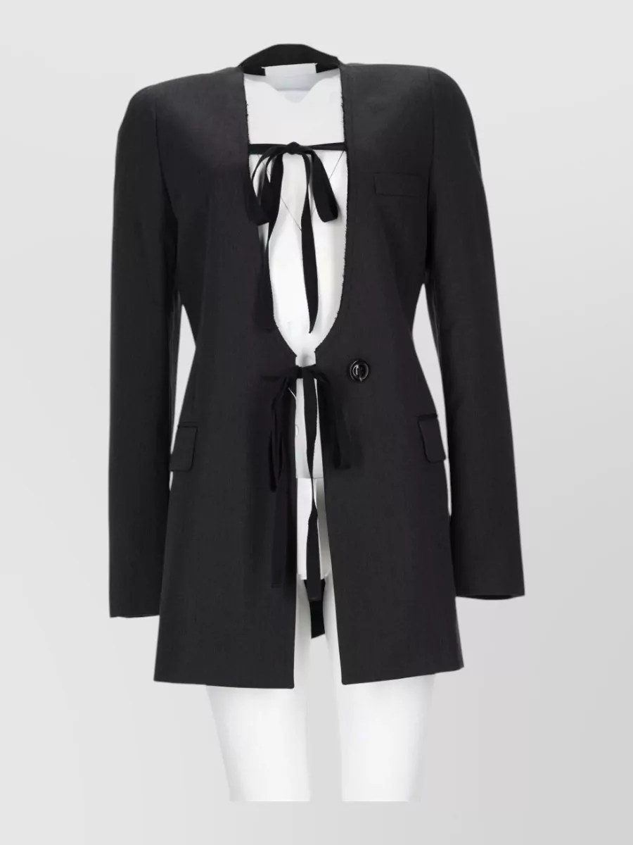 Maison Margiela wool fitted suit jacket
