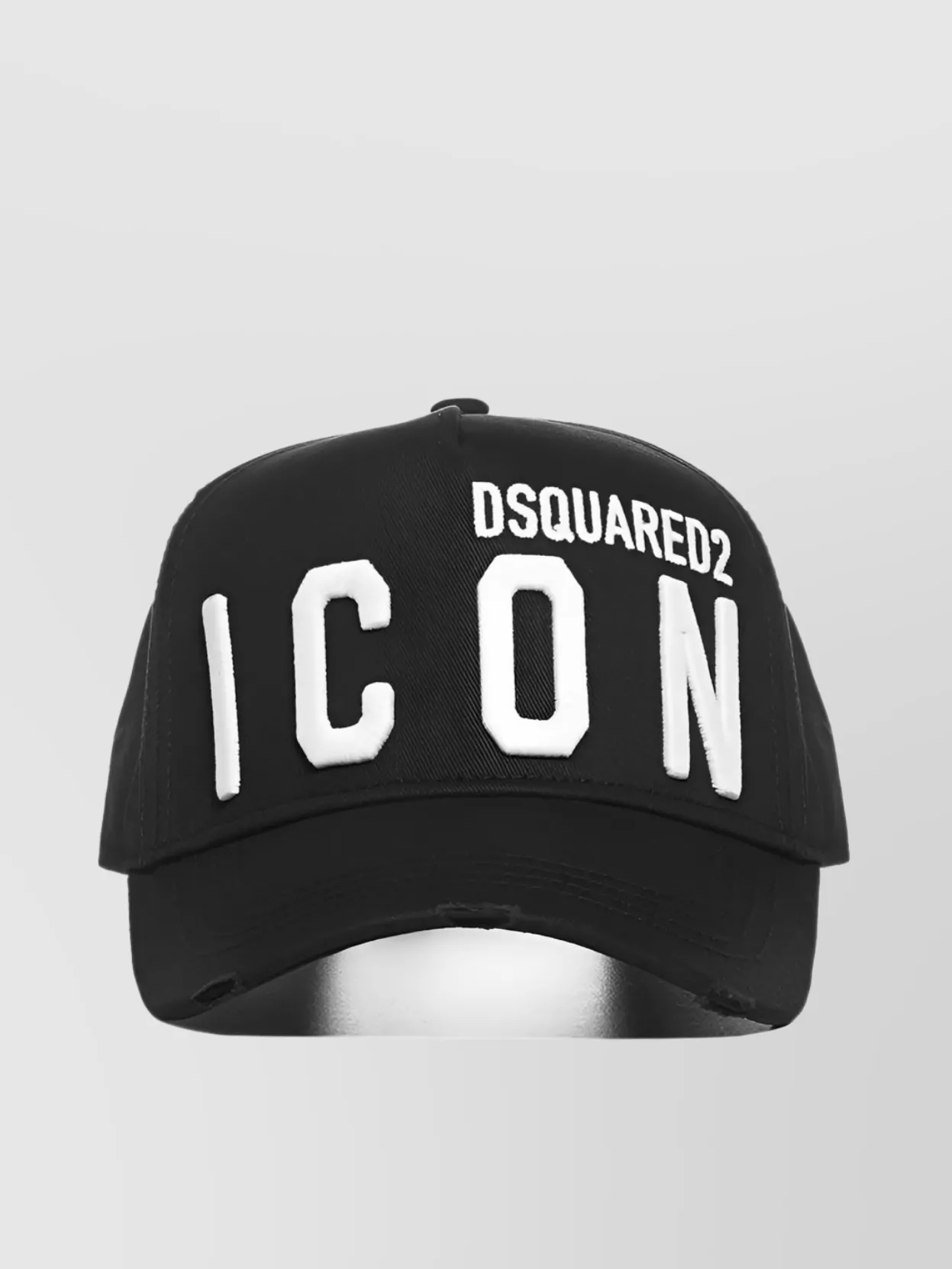 Shop Dsquared2 Ventilated Curved Brim Hat In Black