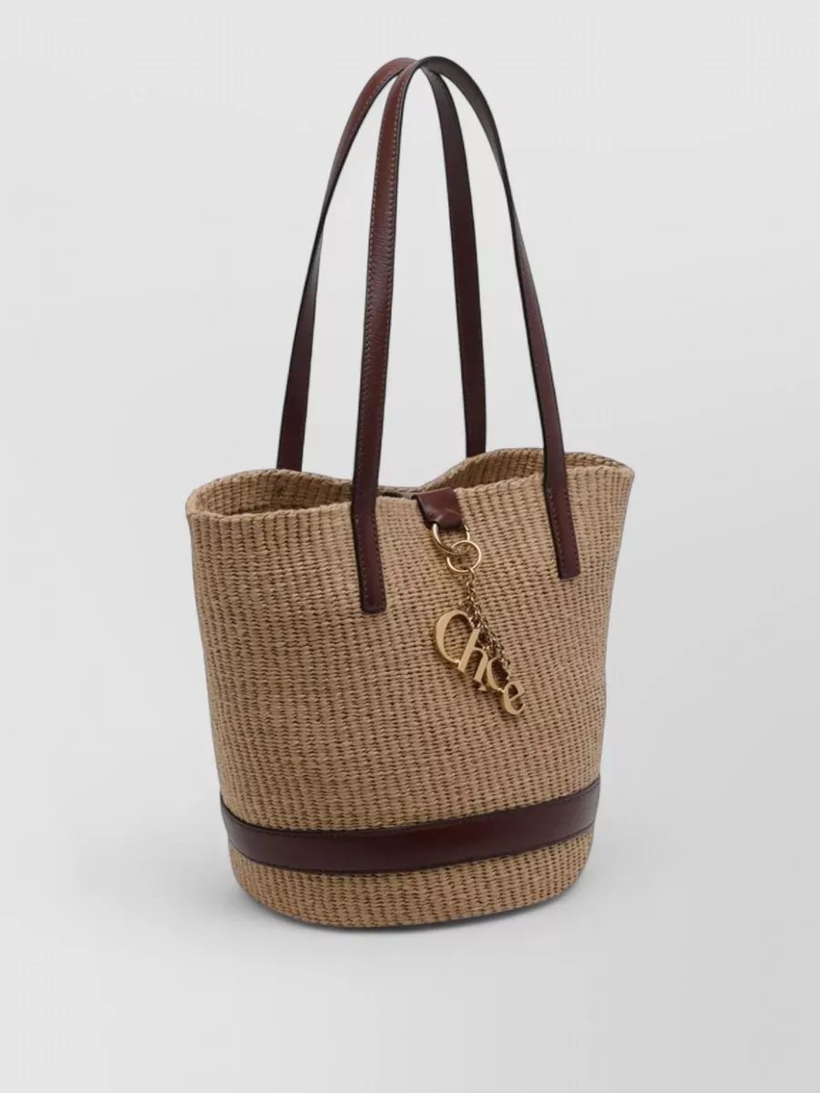 Chloé Woody Woven Bucket Bag