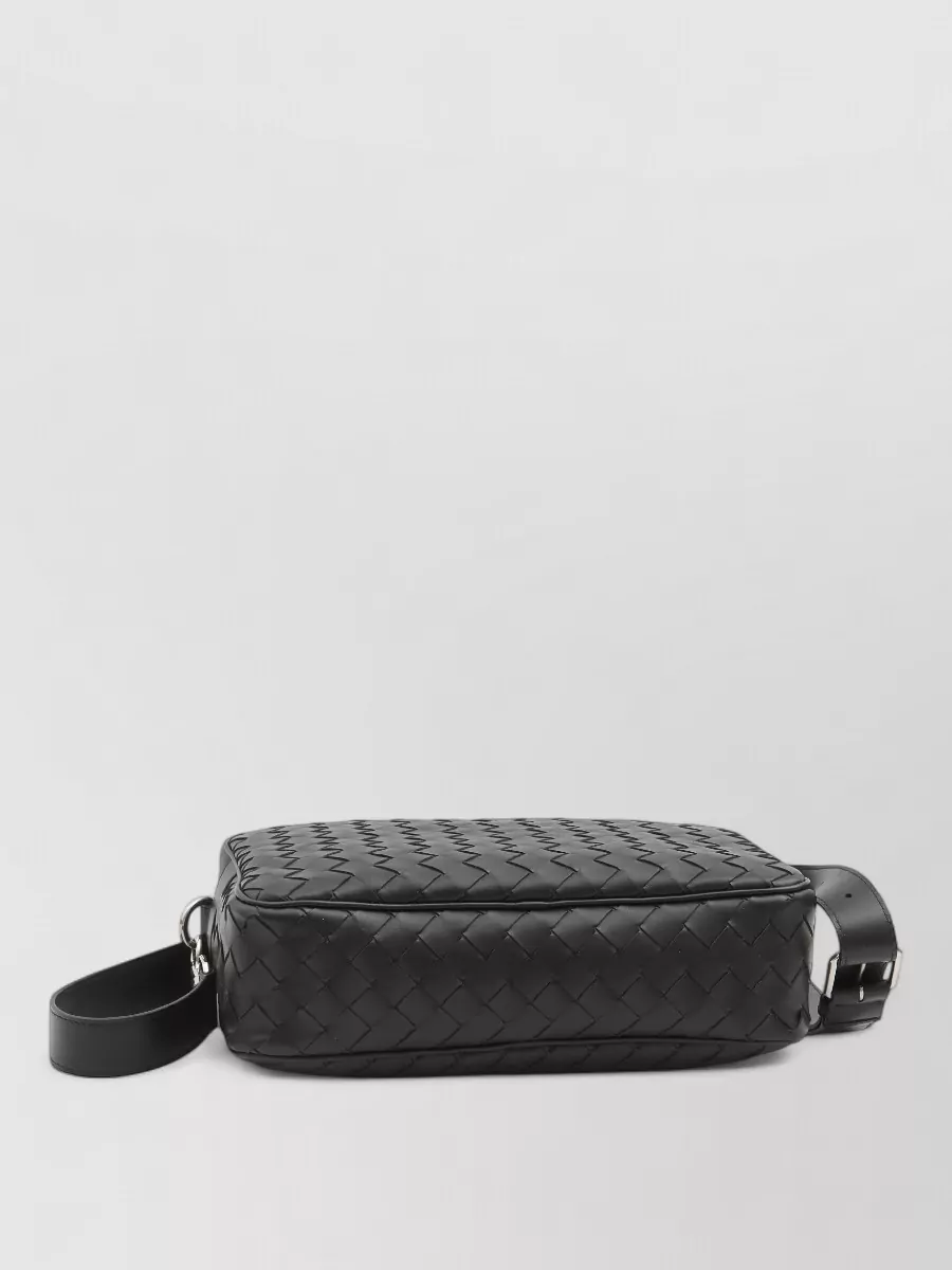 Bottega Veneta Leather Intrecciato Crossbody Bag