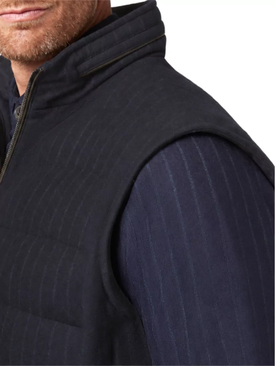 Paul & Shark Virgin Wool Quilted Padded Gilet