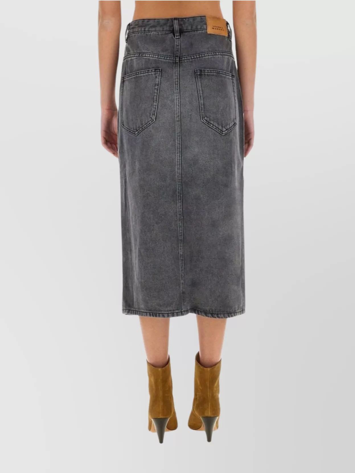 ISABEL MARANT "SLIT FRONT" SKIRT BACK POCKETS 