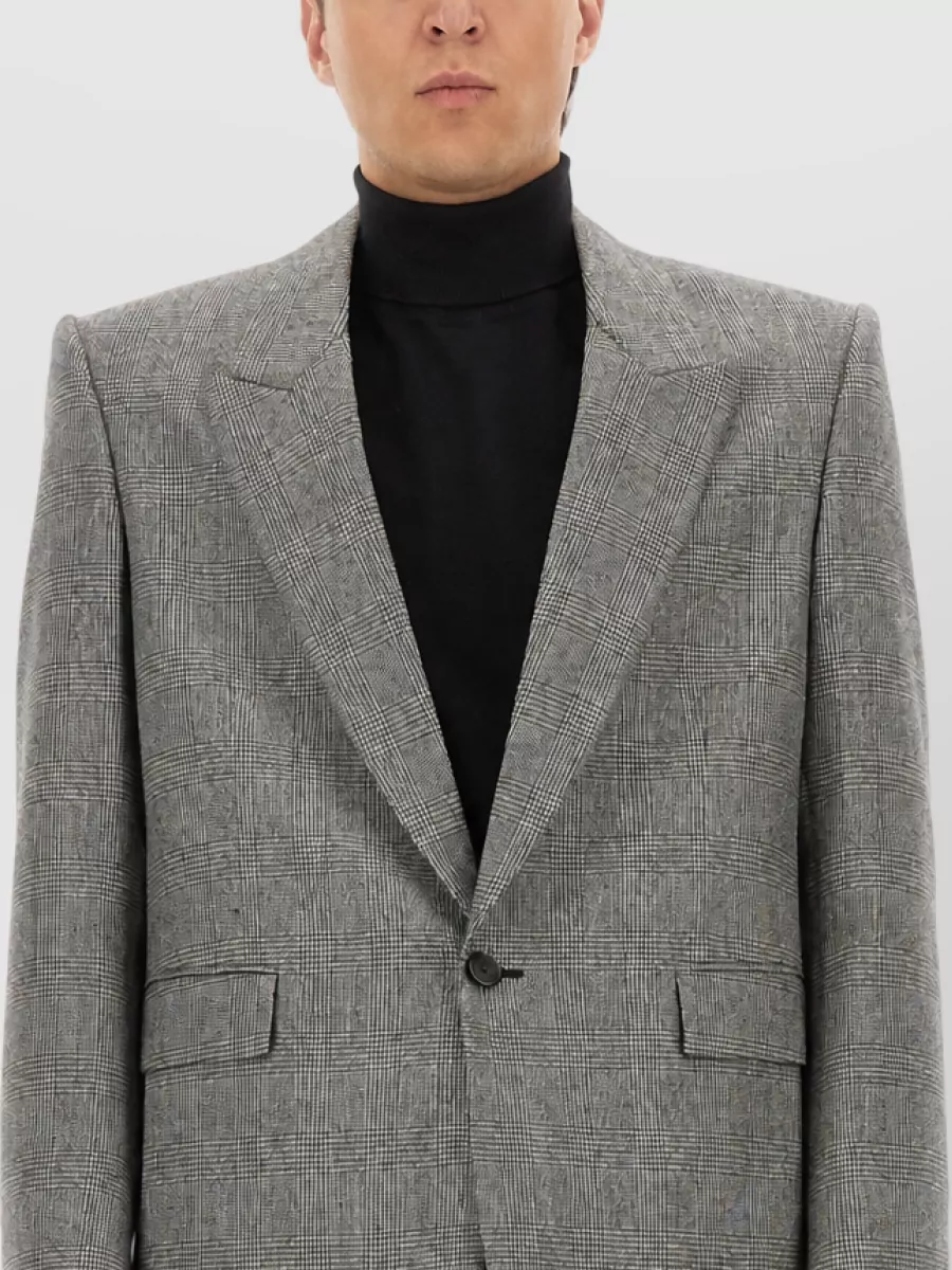 Saint Laurent Wool Single Breasted Suit