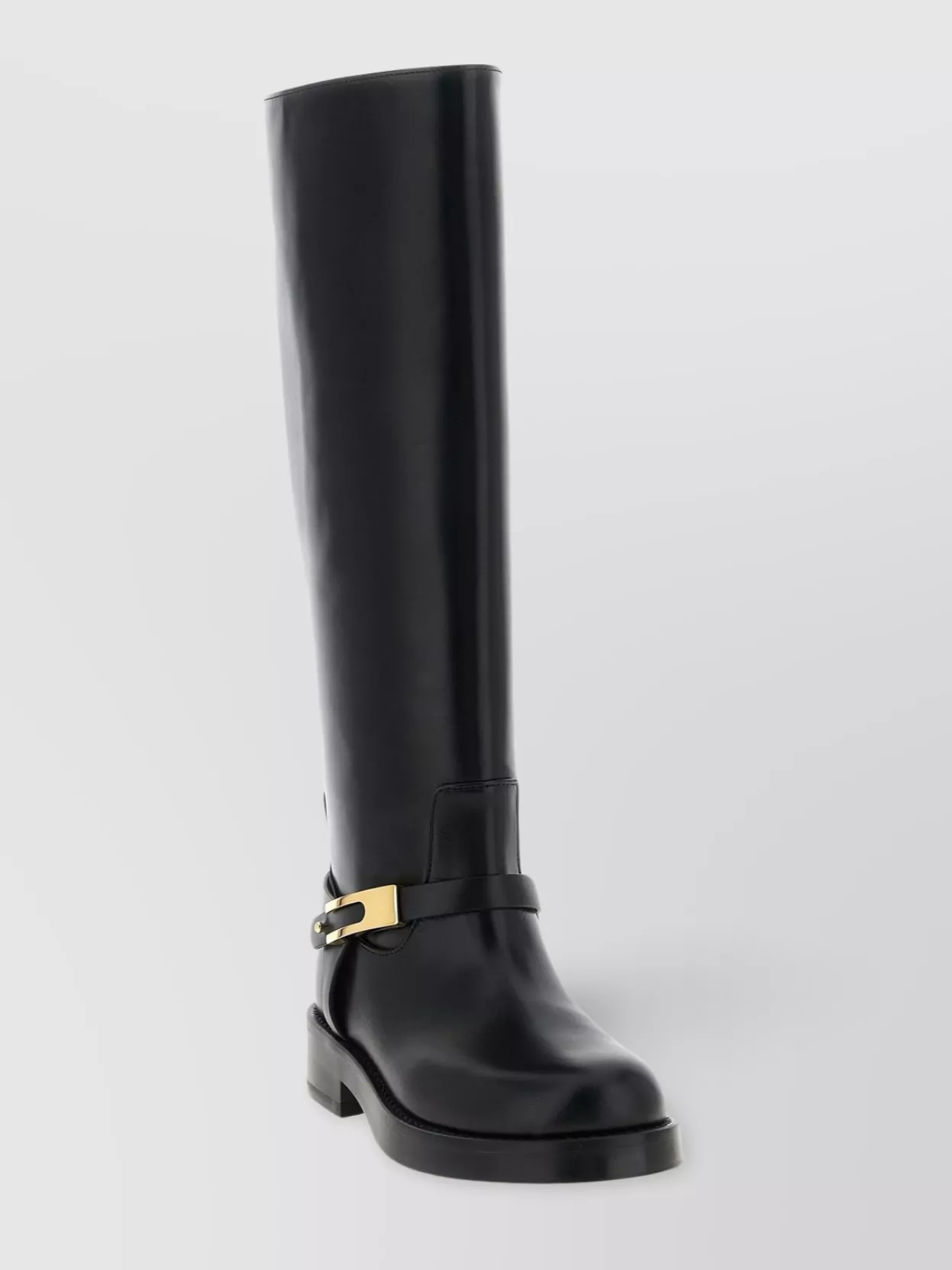 Elisabetta Franchi Knee-high Boots Strap Gold Hardware