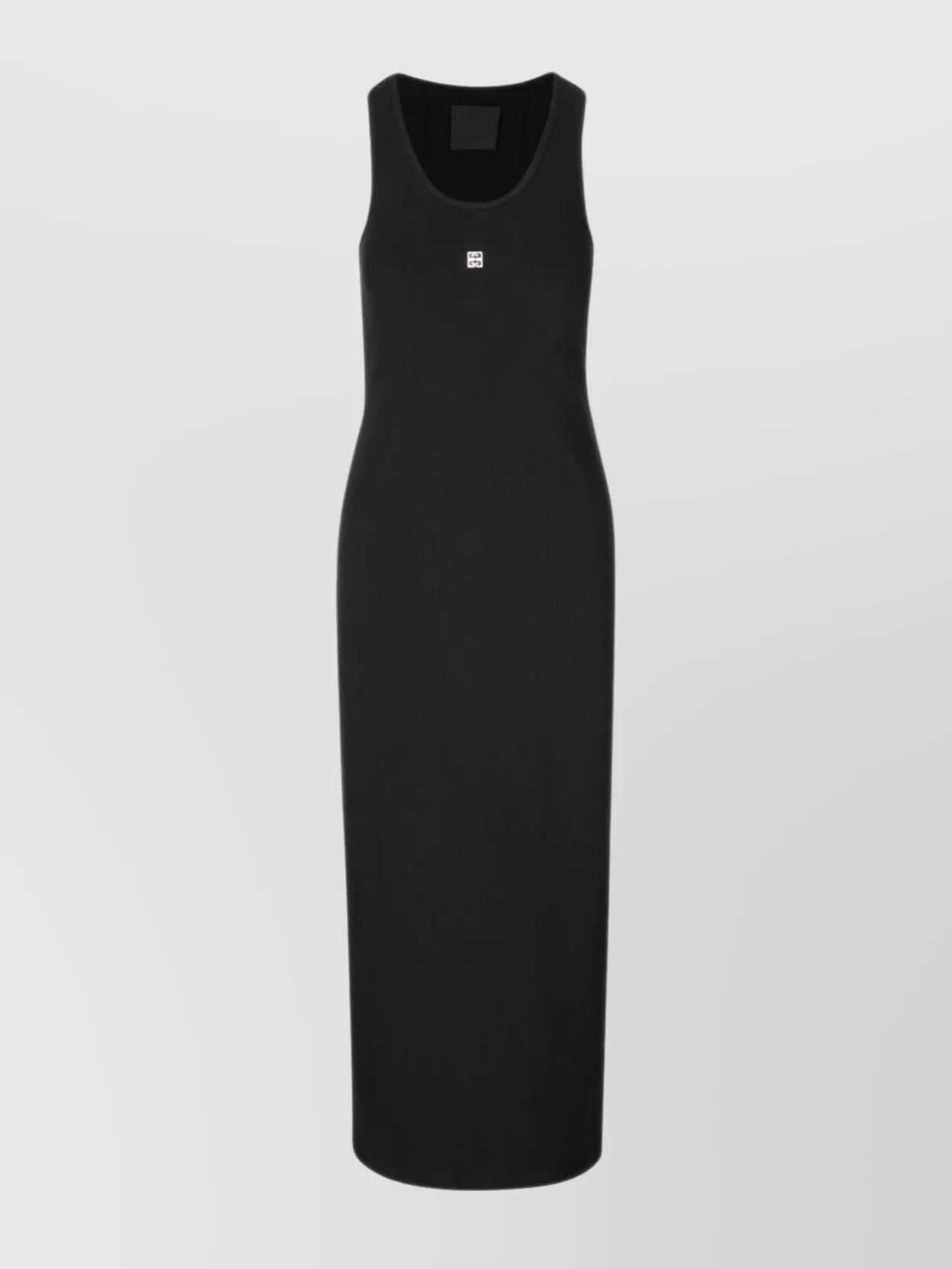 Shop Givenchy Ribbed Knit Tank Dress In Black