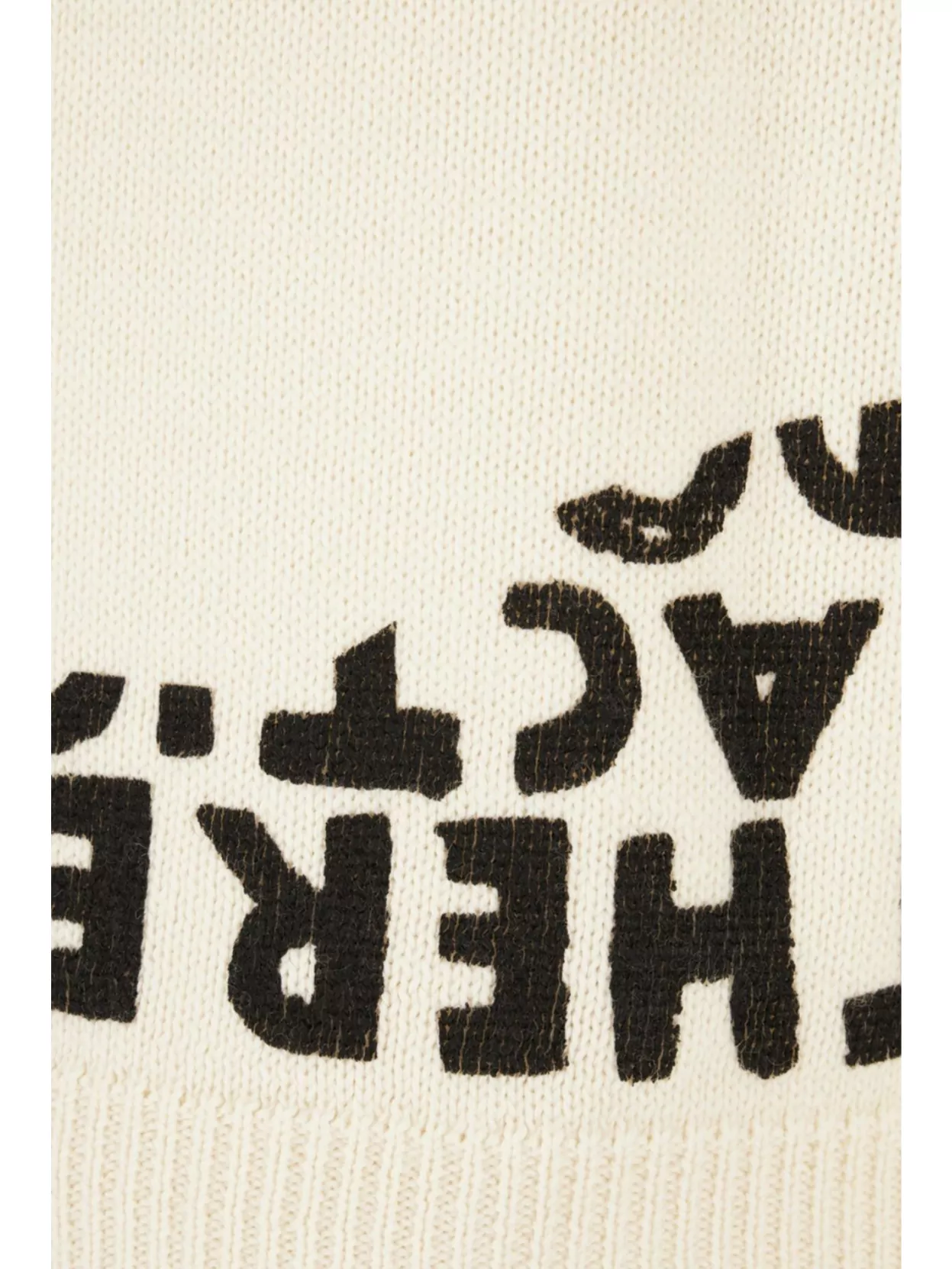 Mm6 Maison Margiela Acrylic And Wool Crew Neck Sweater In White