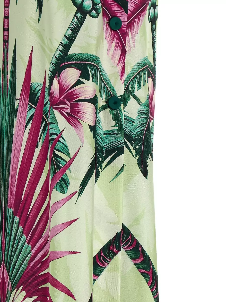 F.r.s For Restless Sleepers Silk Printed Sleeveless Maxi Dress