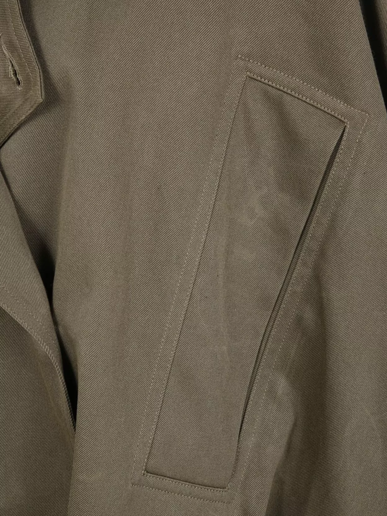 Uma Wang Asymmetric Hem Double Breasted Jacket In Green