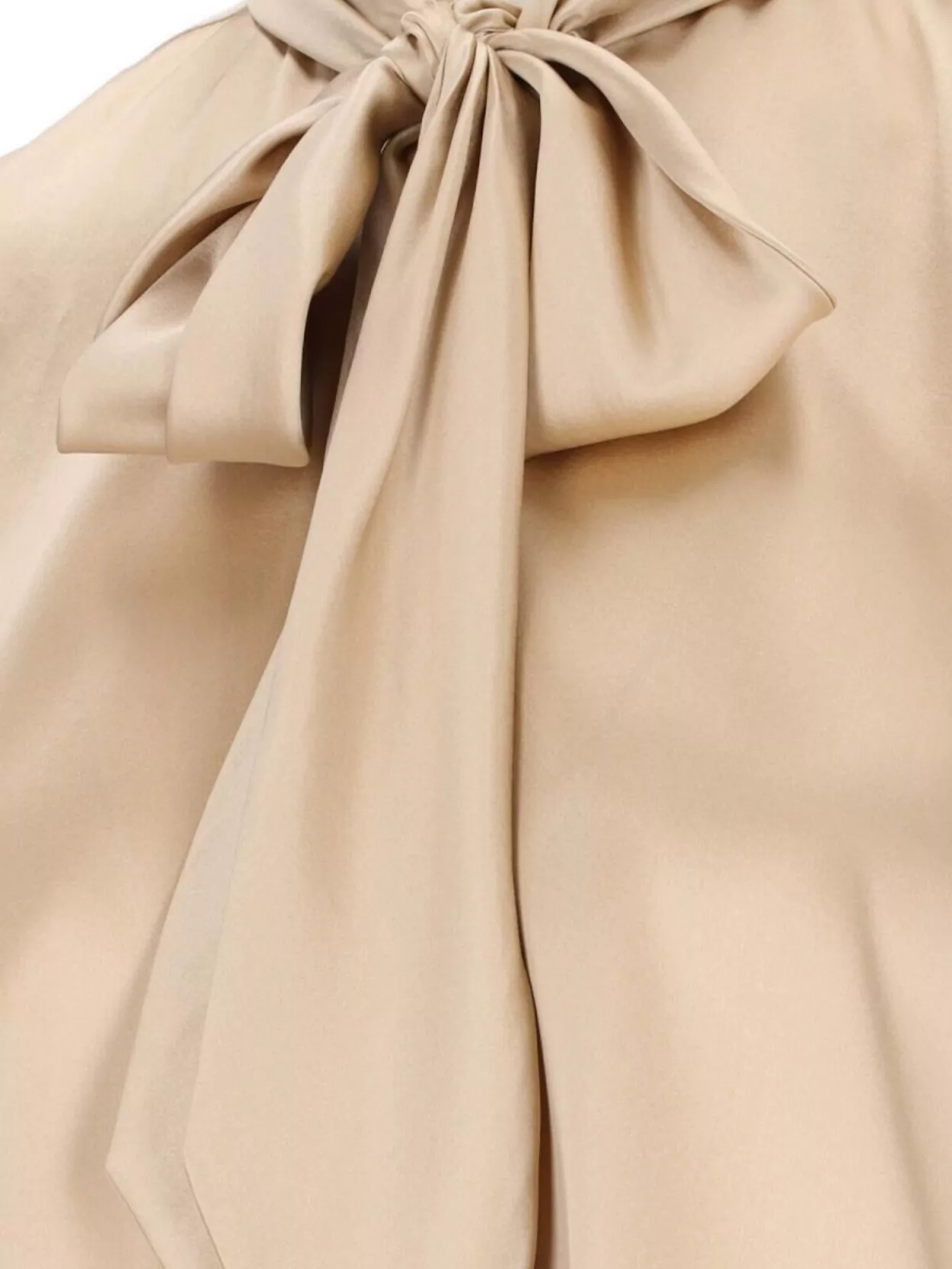 Ermanno Scervino Bow Detail Long Sleeves Pleated Back Top