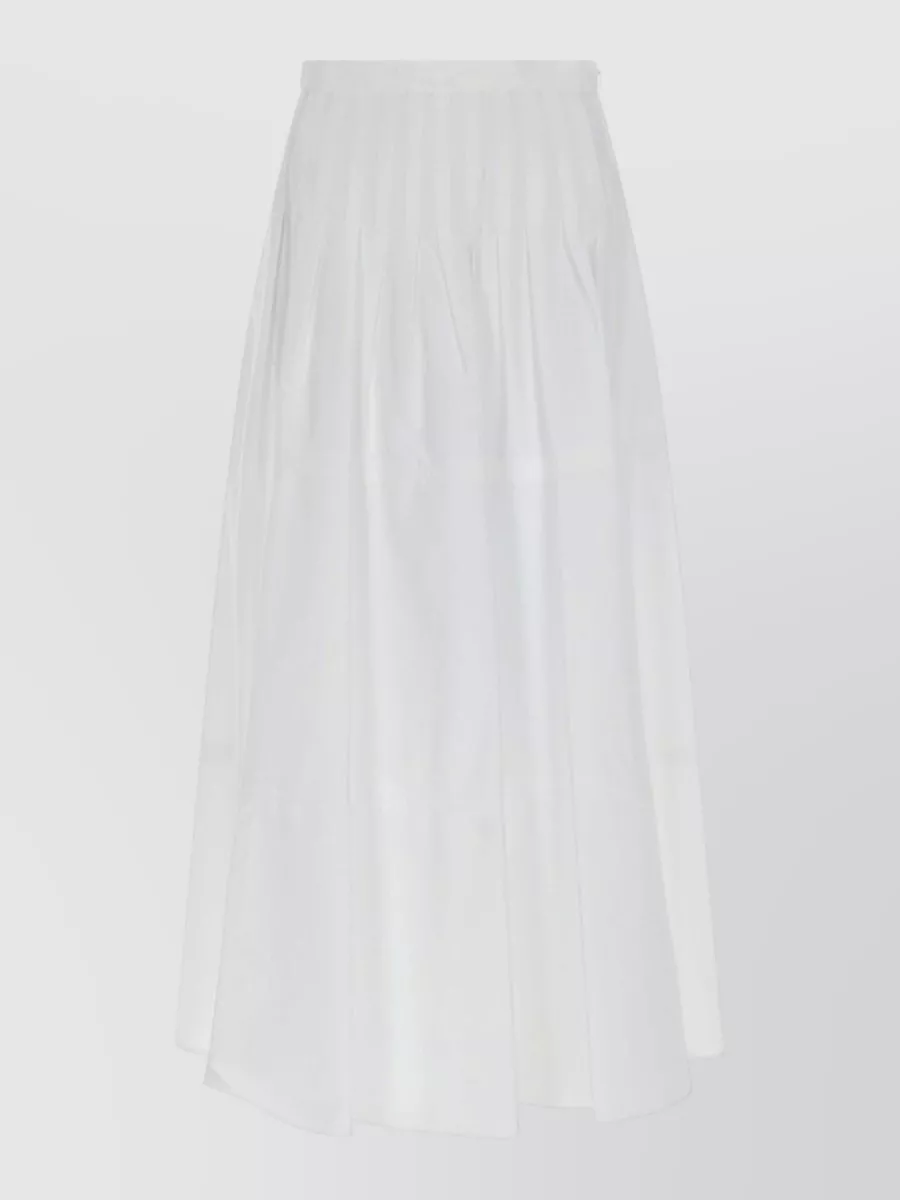 Max Mara Wide-Fit Cotton Midi Skirt