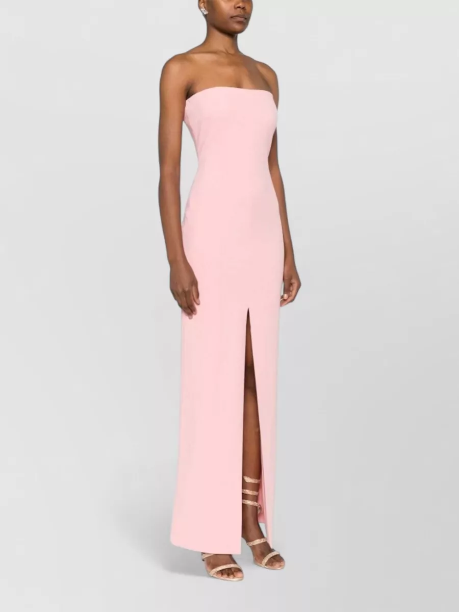 Solace London Crepe Strapless Maxi Dress