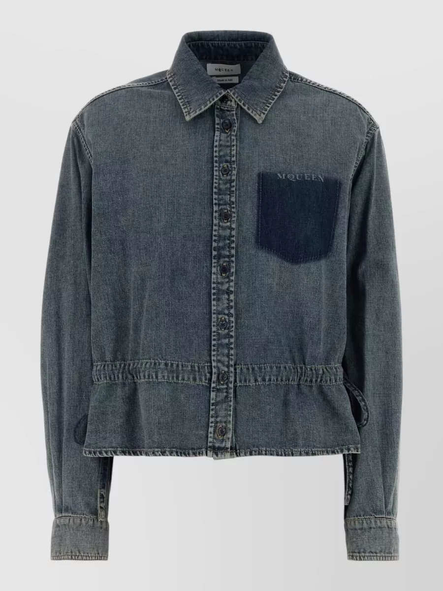 Alexander McQueen denim shirt jacket
