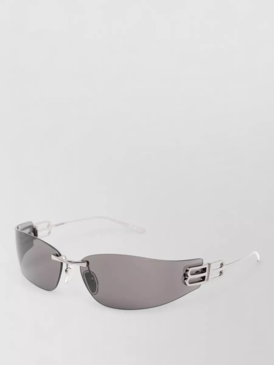 Balenciaga Metal Rectangle Sunglasses