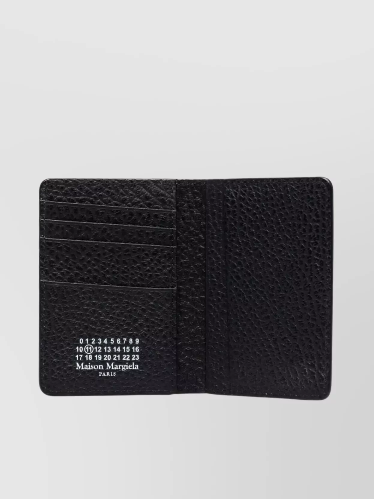 Maison Margiela Textured Leather Foldover Card Holder