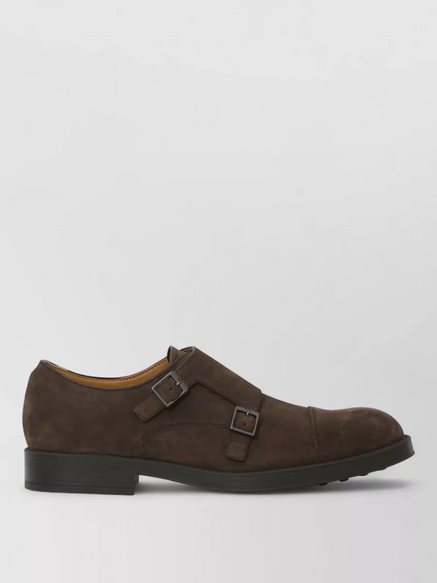 Tod's Suede Leather Monk Shoes