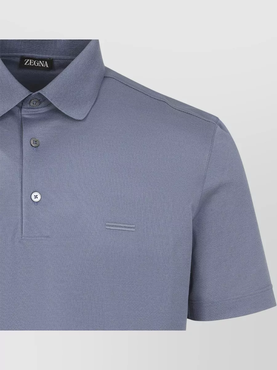 Zegna Cotton Short-Sleeve Polo Shirt