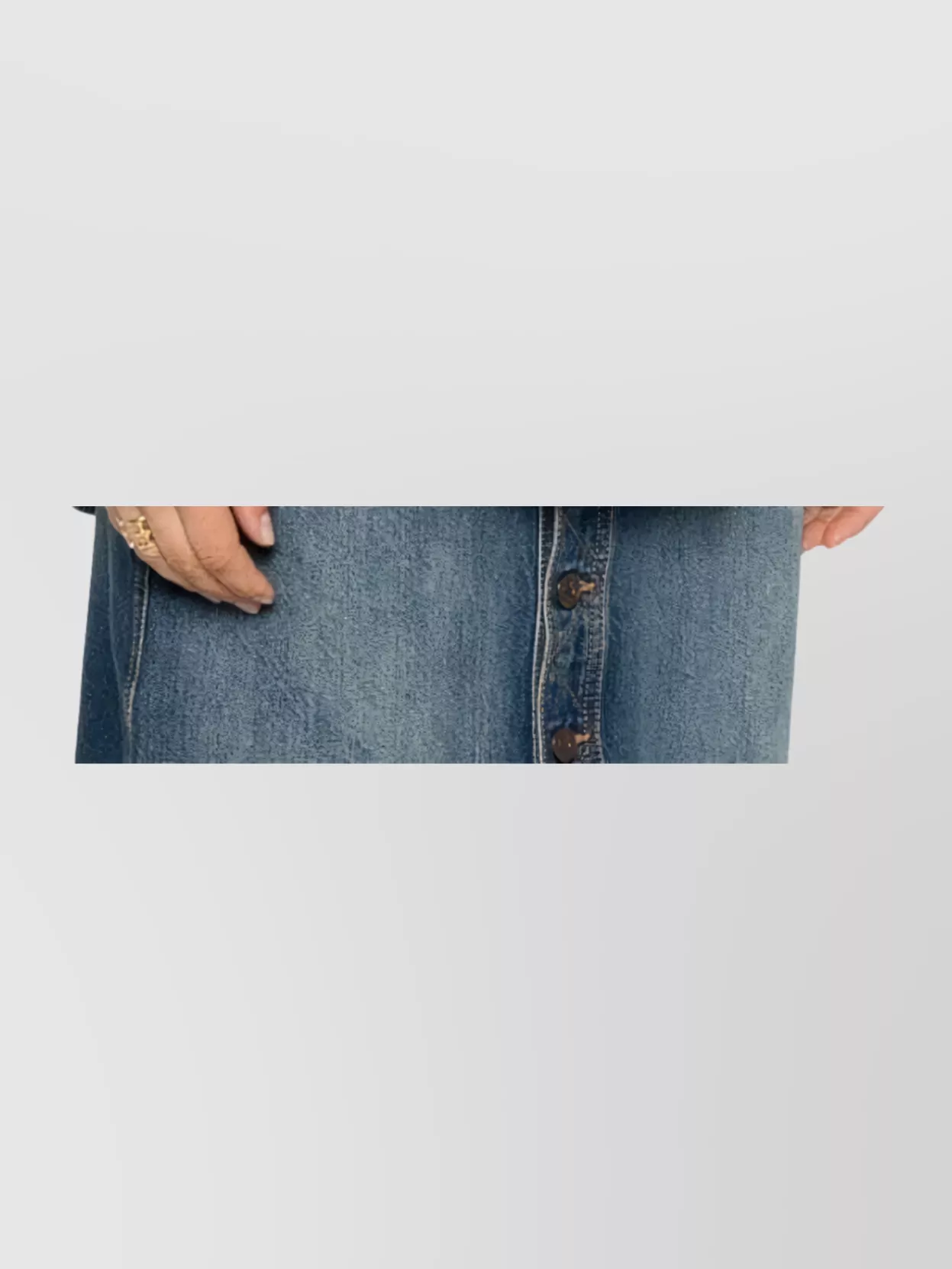 Victoria Beckham Light Wash Denim Shirt