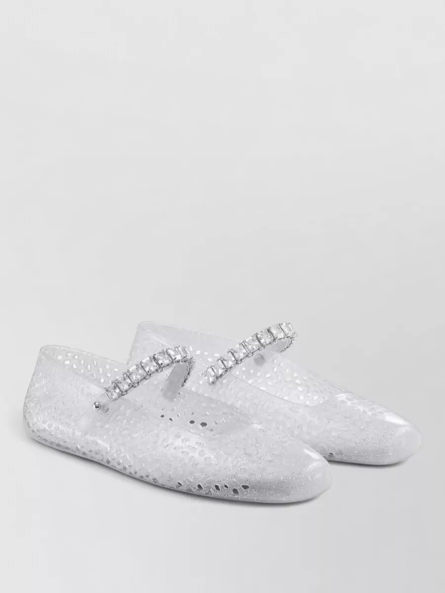 Jimmy Choo crystal-embellished ballerina flats