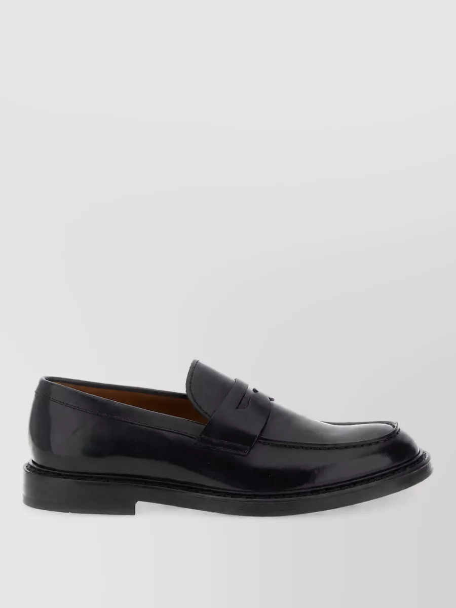Doucal's Leather Penny Loafers
