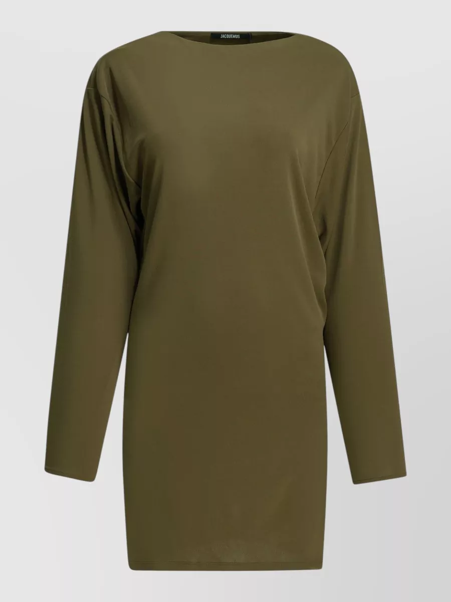 Jacquemus Draped v-neck strappy mini dress