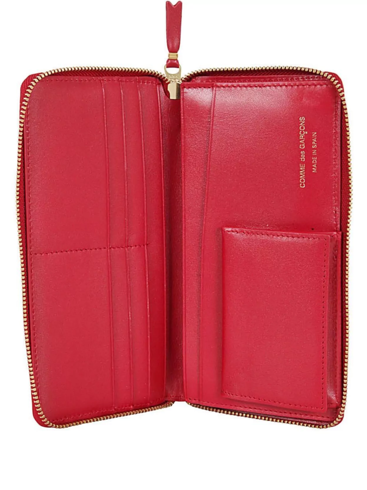 Comme Des Garçons Leather Line Wallet Gold-tone Hardware