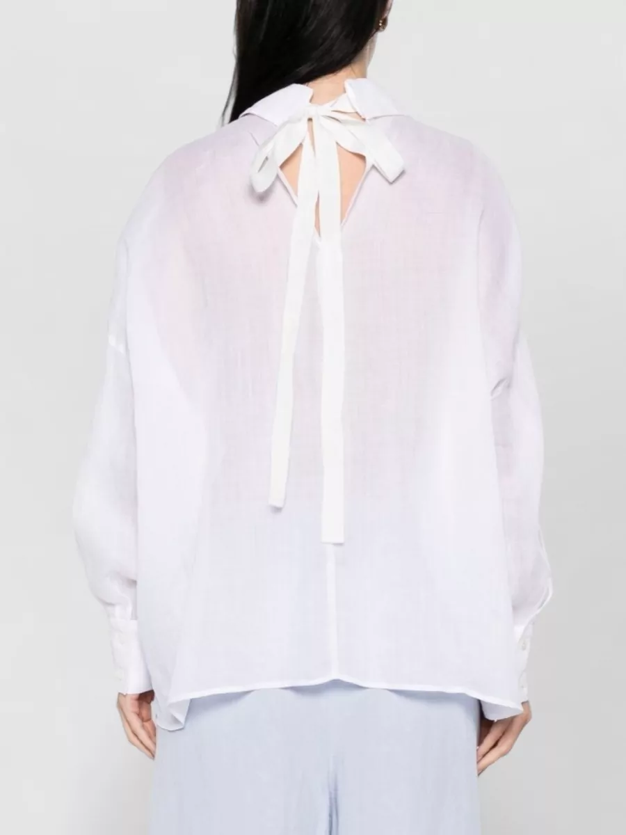 Ermanno Firenze Embroidered Long-Sleeve Blouse