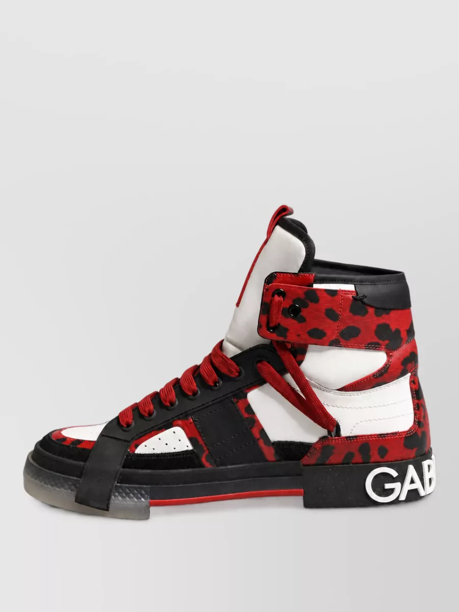 Dolce&Gabbana Leather High Top Boots