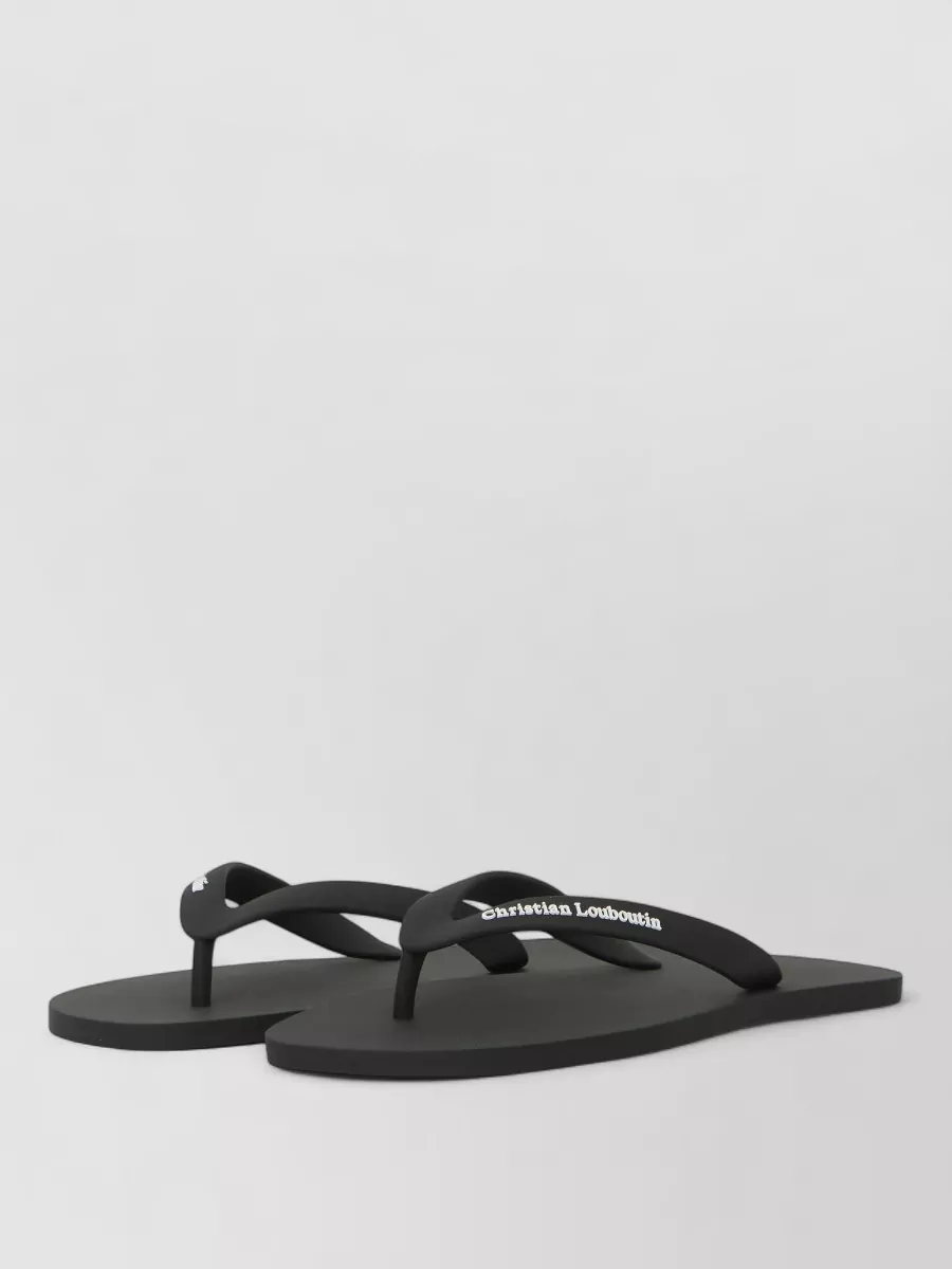 Christian Louboutin Rubber Flip Flops