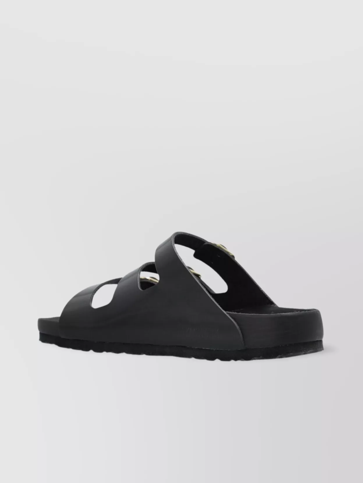 Birkenstock Triple Buckle Open Toe Flat Sandals