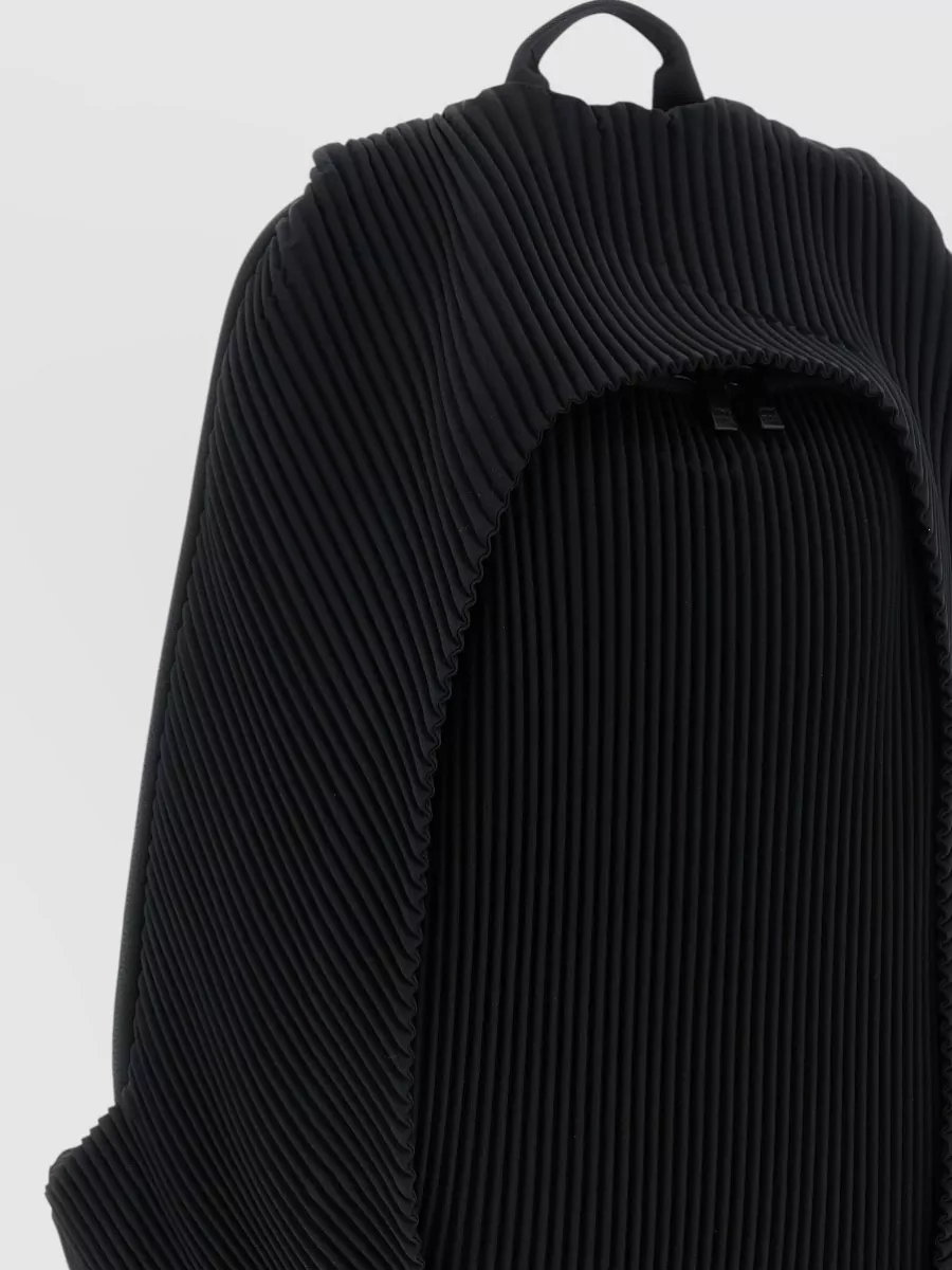 Homme Plisse Issey Miyake Pleated Backpack Adjustable Straps Top Handle