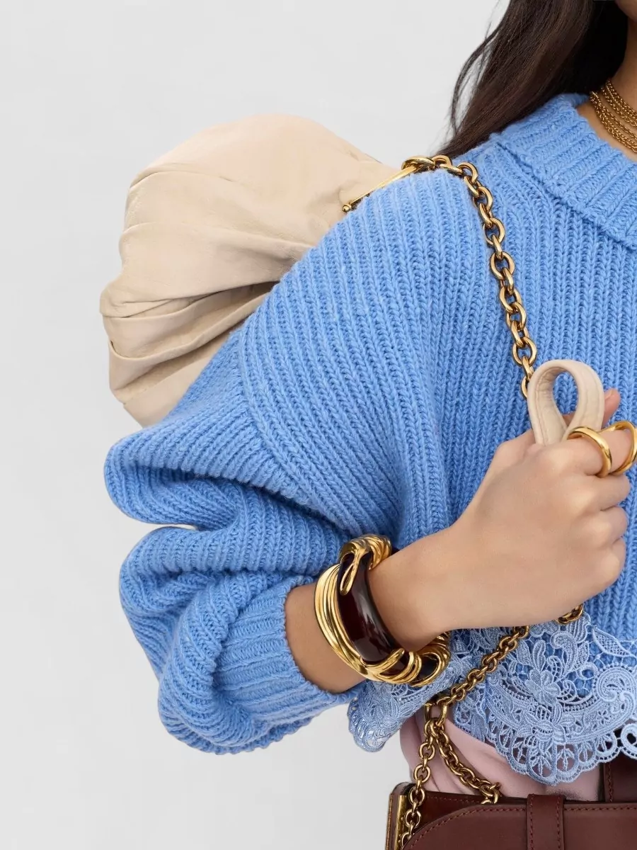 Chloé Wool Cropped Crewneck Jumper