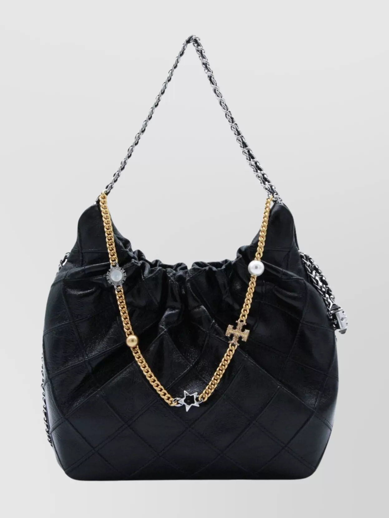 Tory Burch Quilted Shoulder Bag Chain Strap Design