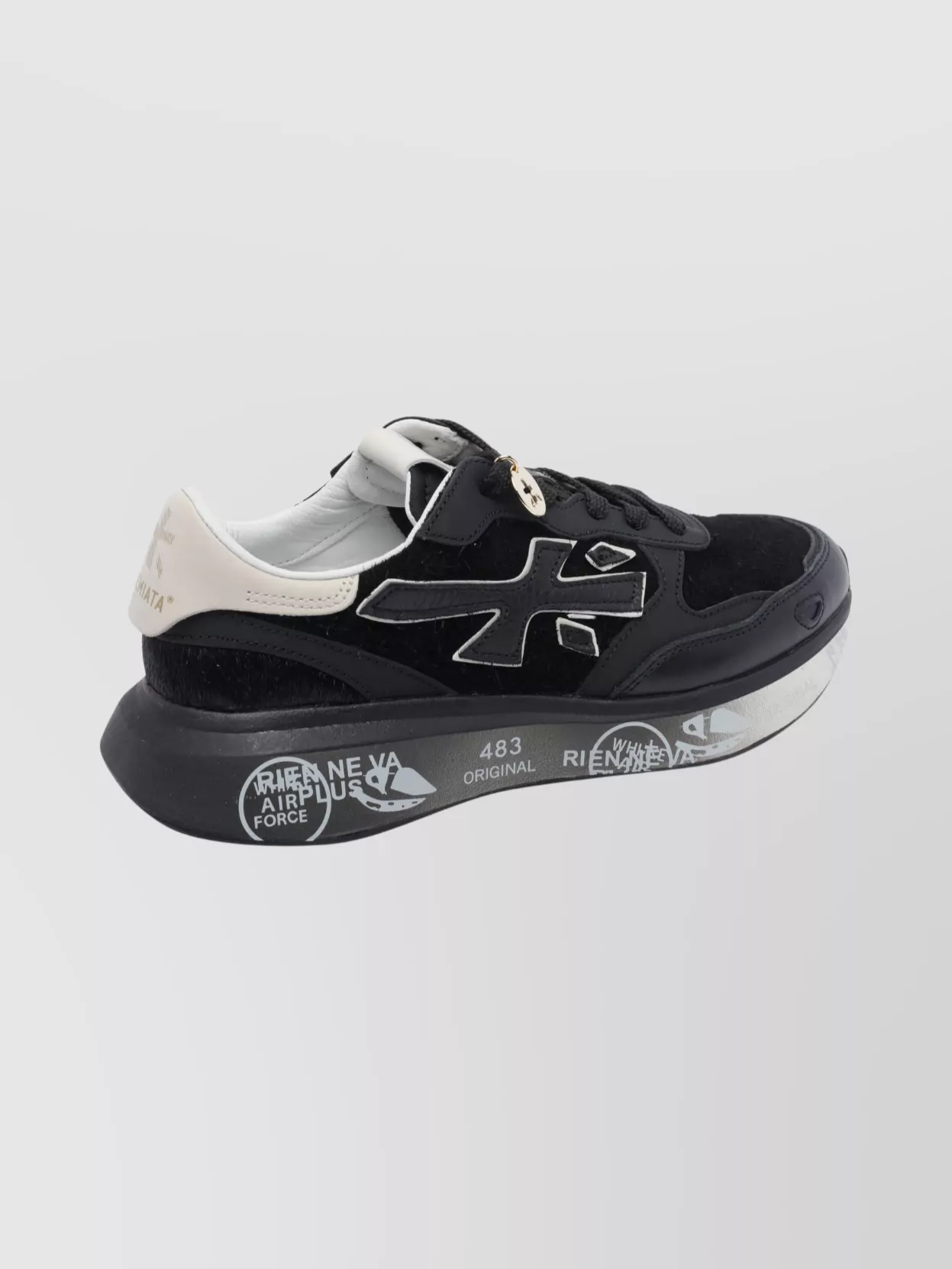Premiata Low Top Sneakers With Round Toe Design