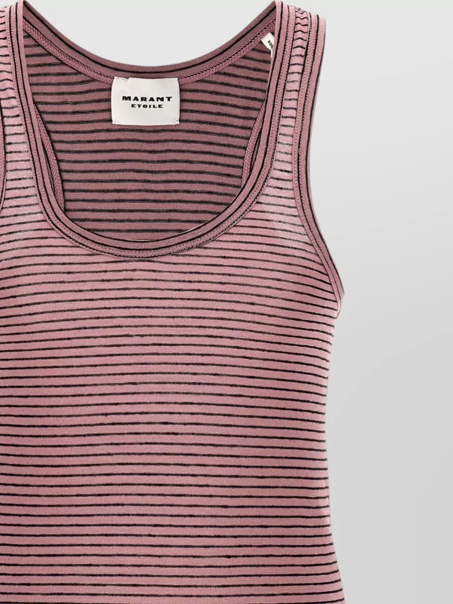 Isabel Marant Etoile Striped Cotton Tank Top