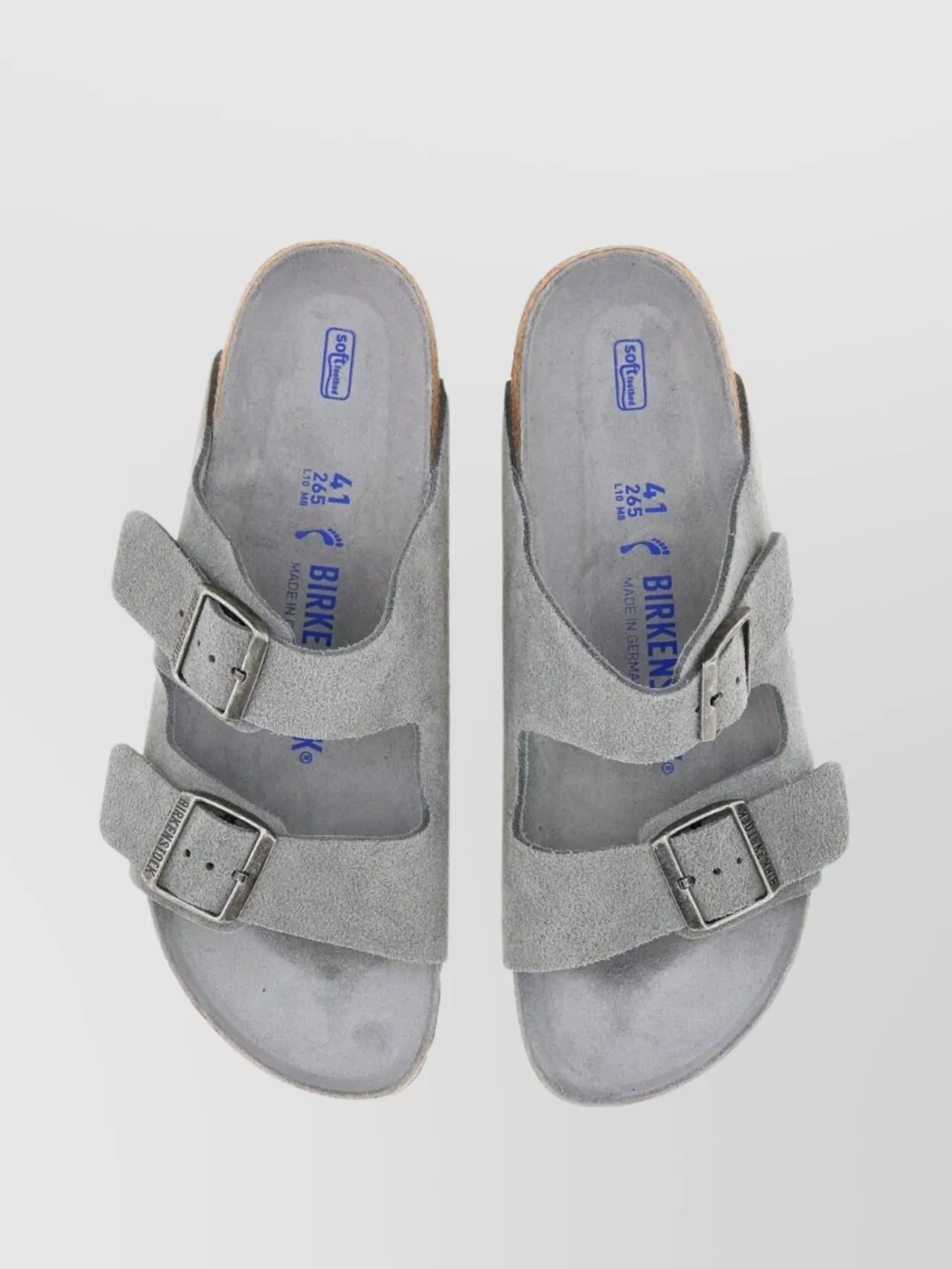 Birkenstock Sandals With Cork Sole And Open Toe
