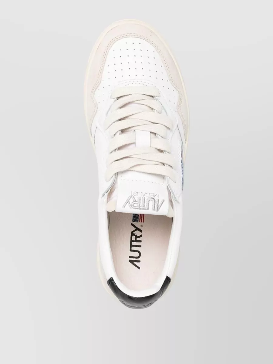 Autry Leather Low-Top Lace-Up Sneakers