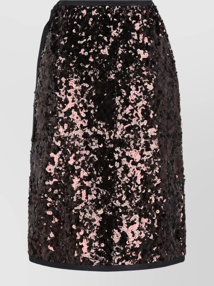 Prada Sequin Midi Pencil Skirt