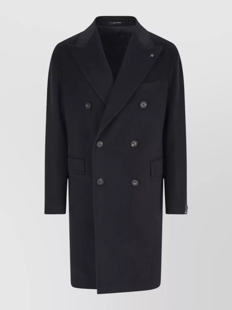Tagliatore virgin wool double breasted coat