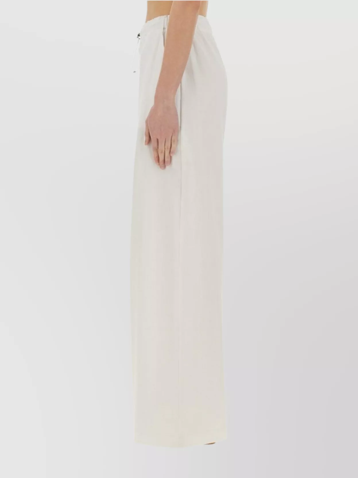 Moschino Wide Leg Trousers With Elastic Waistband