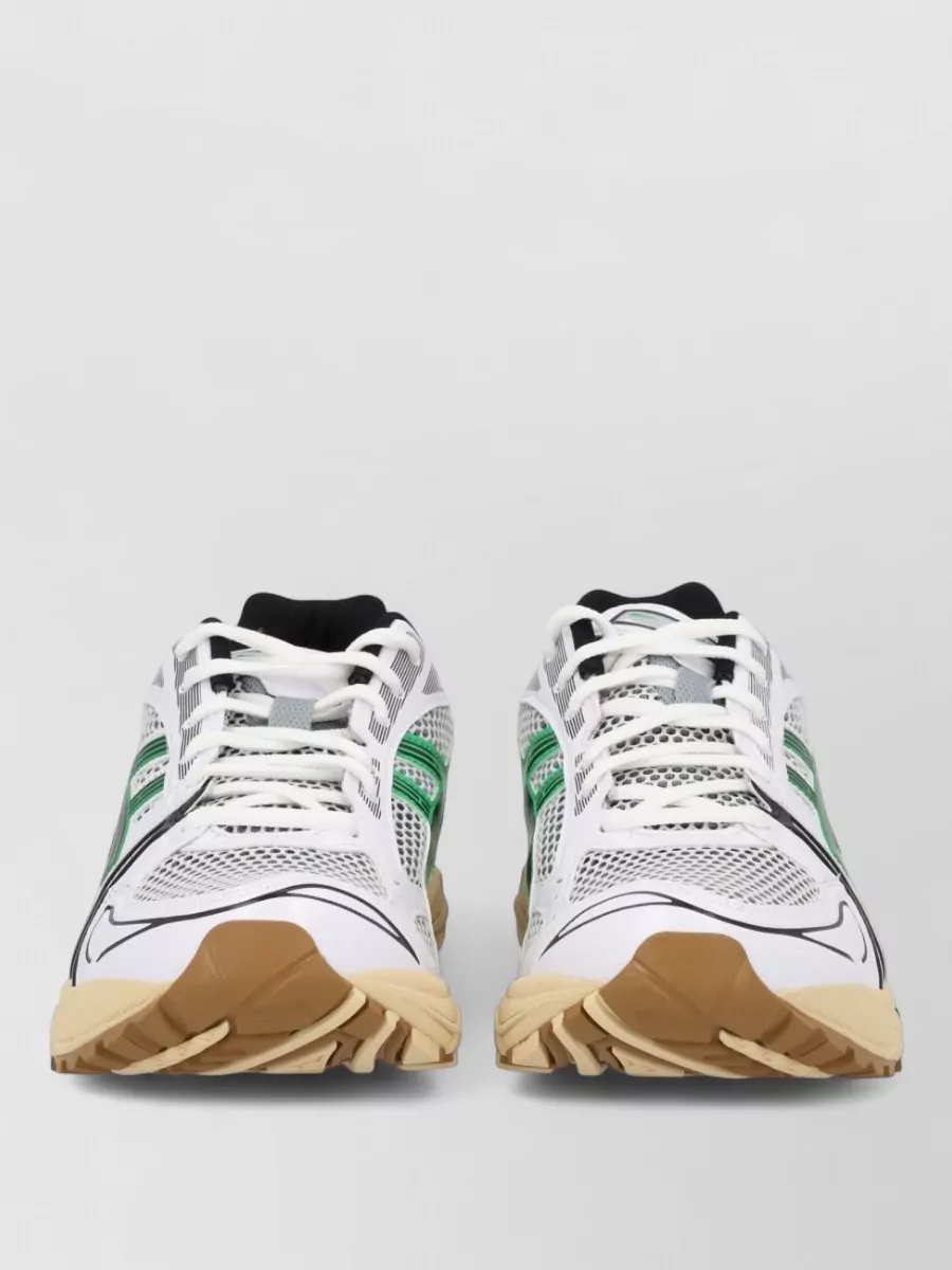 Asics synthetic leather low-top sneakers