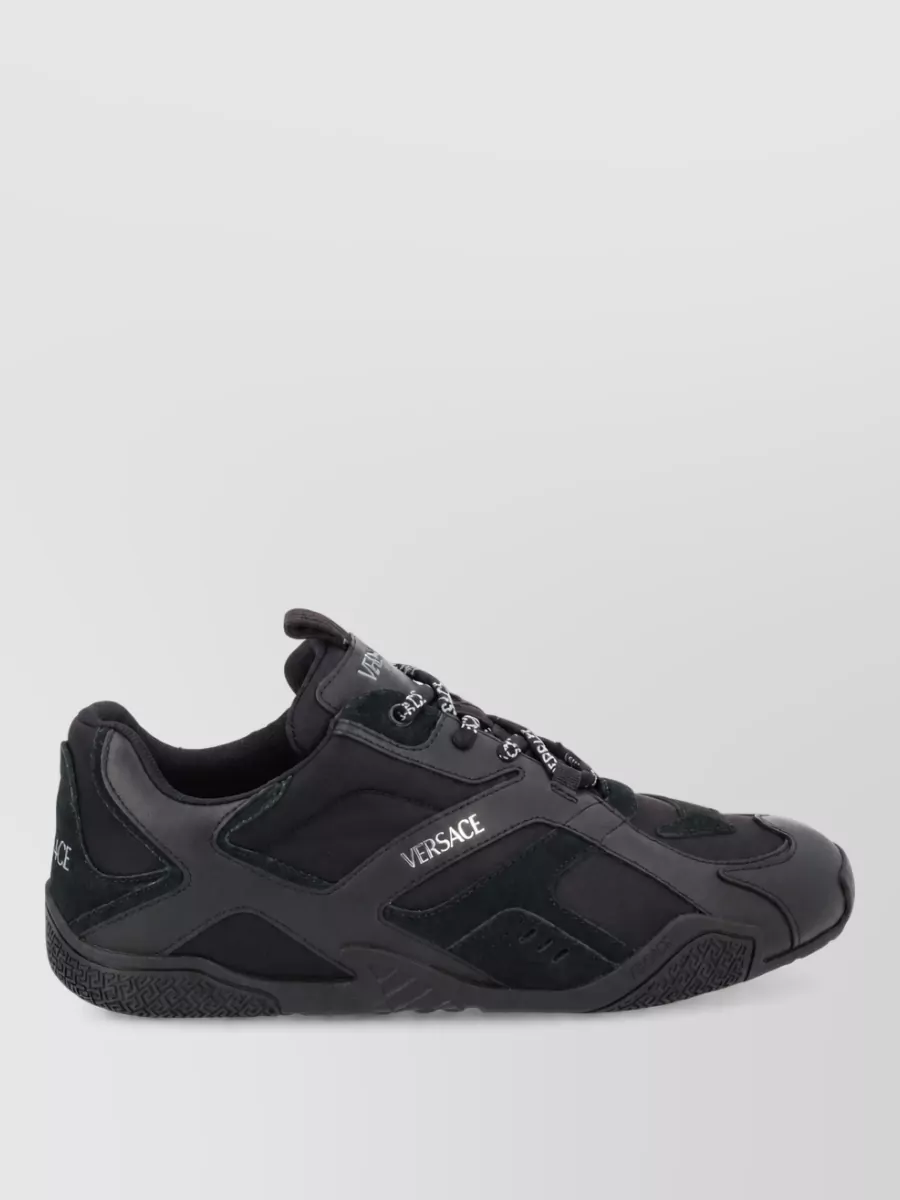 Versace Leather Low-Top Sneakers