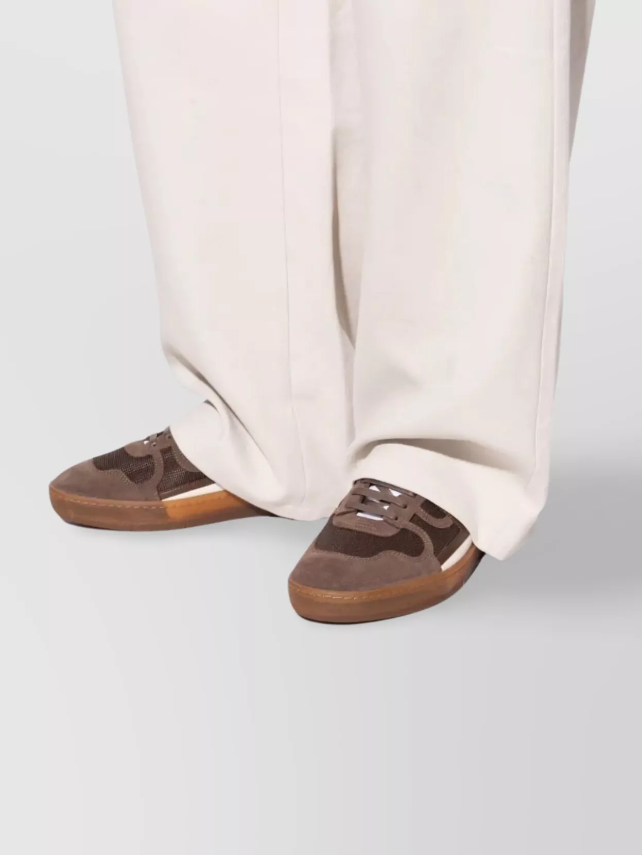 Lanvin "Clay" Sneakers Panelled Translucid Sole