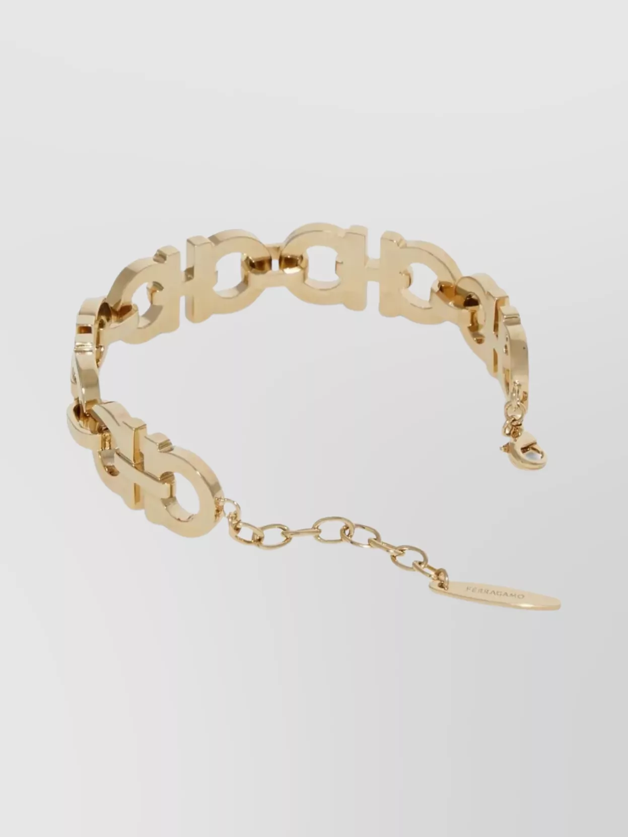 Ferragamo Crystal Embellished Gancini Bracelet